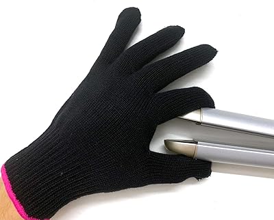 Le gant de coiffure résistant à la chaleur bloque la chaleur pour le bouclage,