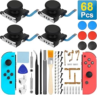 Kit de réparation joycon 68 pièces pour nintendo switch joystick de remplacement 3d