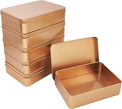 Olicraft 5 pièces boîtes rectangulaires en métal avec couvercles, petites boîtes en fer blanc portables pour le stockage de bijoux et de perles couleur or mat 6,0 x 4,4 x 1,6 pouces. La boutique en ligne DIAYTAR COTE D'IVOIRE est le reflet de la modernité et de l'innovation dans le commerce électronique en Côte d'Ivoire. Avec plus de 300 000 références de produits, la boutique en ligne offre une expérience de shopping unique et riche pour les clients. Les produits proposés sont variés, allant des produits alimentaires aux accessoires de mode, en passant par les produits électroniques et les articles pour la maison.