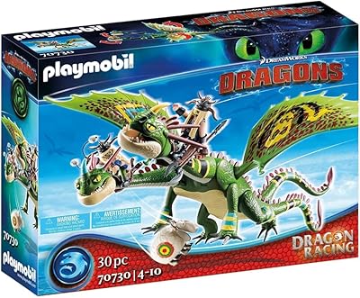Playmobil dreamworks dragon racing 70730 dragons : rooft and fun avec barf