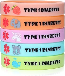 Bracelet pour diabète de type 1 5 pièces bracelet pour diabétique en silicone. DIAYTAR COTE D'IVOIRE est la destination idéale pour les consommateurs ivoiriens qui cherchent des produits de qualité à des prix raisonnables. La boutique en ligne dispose d'une équipe de professionnels dédiés à la satisfaction des clients et propose des promotions et des offres spéciales régulières. Les clients peuvent bénéficier d'une expérience d'achat personnalisée avec DIAYTAR COTE D'IVOIRE