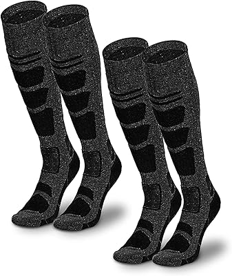 Chaussettes de ski pour hommes et femmes [paquet de 2], chaussettes de ski chaudes en laine mérinos pour le snowboard, antidérapantes, chaussettes de ski en polaire jusqu'aux genoux, l. La boutique en ligne DIAYTAR COTE D'IVOIRE met l'accent sur la satisfaction du client, offrant un service clientèle réactif et des options de livraison flexibles. Avec sa présence en ligne, DIAYTAR COTE D'IVOIRE atteint un large public et contribue à faciliter les achats en ligne dans tout le pays. Les clients ivoiriens peuvent ainsi bénéficier d'une plateforme de commerce en ligne fiable et pratique.