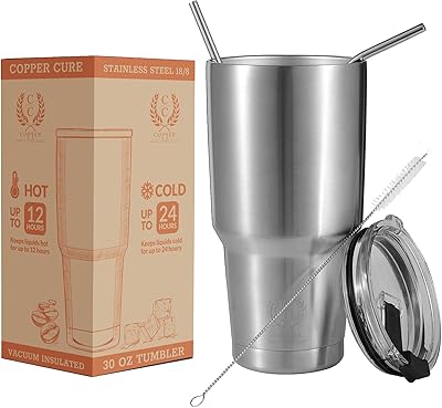 Tasse isolée sous vide en acier inoxydable de 30 oz, tasse à café
