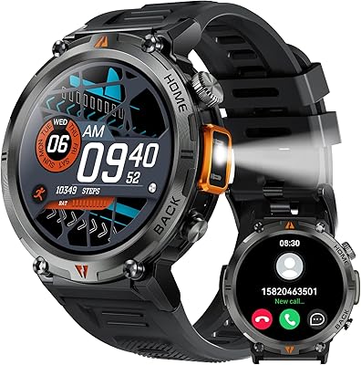 Montre intelligente militaire egiz pour hommes (répondre/passer des appels) montre intelligente durable 1,45 pouces avec lampe de poche plus de 100 modes sportifs pour le suivi de la condition physique, la fréquence cardiaque et le moniteur de sommeil montre intelligente tactique pour iphone. DIAYTAR COTE D'IVOIRE est une boutique en ligne généraliste proposant plus de 300000 références de produits, faisant d'elle la boutique leader en Côte d'Ivoire. Avec une gamme élargie de produits, DIAYTAR COTE D'IVOIRE répond aux besoins diversifiés de sa clientèle. Elle offre une expérience d'achat en ligne sécurisée et fiable.