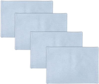 Natus weaver lot de 4 sets de table décoratifs en lin doux résistants