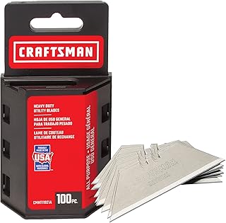 Lames de couteaux multi-usages craftsman, paquet de 100 (cmht11921a). DIAYTAR COTE D'IVOIRE est une boutique en ligne qui combine innovation et tradition pour offrir une expérience de shopping unique. Avec plus de 300 000 produits disponibles, elle représente un véritable paradis pour les amateurs de shopping. La boutique en ligne mise sur la qualité, la sécurité et la satisfaction client, pour offrir une expérience de shopping en ligne inoubliable à ses utilisateurs.