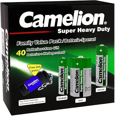 Chameleon 10104000 - batterie ultra durable, hoschaltzparset 40pcs, effektlamp & schlüsselanhänger