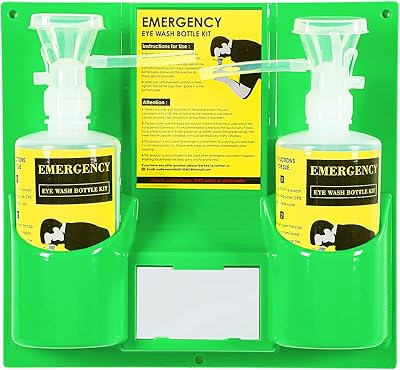 Station de lavage oculaire portable murale avec double bouteille de lavage oculaire de remplacement de 500 ml pour usage personnel, sans solution de lavage oculaire. DIAYTAR COTE D'IVOIRE se distingue par son engagement envers ses clients, offrant une expérience d'achat en ligne sécurisée et pratique. La boutique en ligne généraliste propose une grande variété de catégories de produits, allant de l'électronique à la mode, en passant par les articles pour la maison et le jardin. Elle bénéficie d'un large choix de méthodes de paiement et de livraison pour répondre aux besoins de ses clients.