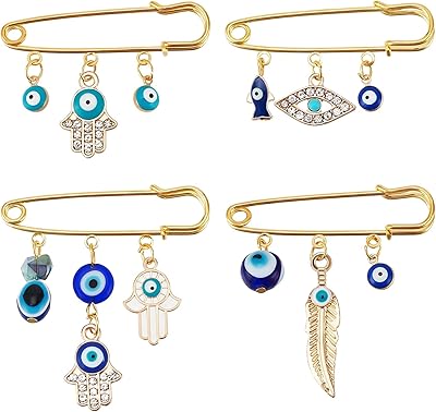 4 pièces broche mauvais œil, broche de conception unique en matériau de luxe de haute durabilité petites broches en or petites broches en or unisexes. DIAYTAR COTE D'IVOIRE est une boutique en ligne généraliste qui propose plus de 300 000 références de produits. Elle est reconnue comme l'une des boutiques en ligne les plus importantes de Côte d'Ivoire, offrant une grande variété de choix pour les clients. Elle est connue pour sa fiabilité et sa qualité de service.