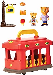Poussette électronique à roulettes de luxe daniel tiger's neighborhood avec 2 chansons, 12