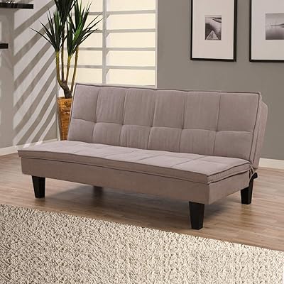 Canapé-lit décoratif 3 places hombox en cerisier, marron - h89 cm x l89,5