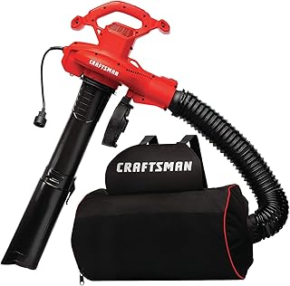 Souffleur de feuilles, aspirateur et broyeur de feuilles craftsman 3-en-1, jusqu'à 260 mph