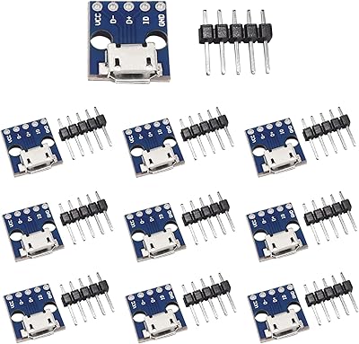 Tice 10 pièces carte adaptateur micro usb vers dip 2.54mm d'alimentation. Avec une gamme de produits très variée, DIAYTAR COTE D'IVOIRE est la boutique en ligne idéale pour faire vos achats en toute commodité. Nous mettons à votre disposition plus de 300 000 références de haute qualité. Notre objectif est de vous offrir la meilleure expérience d'achat en ligne.