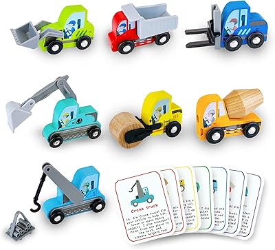 Ensemble de jouets de camion en bois 7 pièces véhicules de construction en bois avec cartes flash de camions éducatifs pour enfants, tout-petits, voitures pour garçons filles par vika. La boutique en ligne DIAYTAR COTE D'IVOIRE se démarque par sa capacité à offrir une gamme étendue de produits de marques renommées. Elle mise sur la satisfaction de ses clients en proposant des services de livraison rapides et des options de paiement flexibles. Grâce à cette approche, DIAYTAR COTE D'IVOIRE est devenue une référence incontournable dans le paysage du commerce en ligne ivoirien.