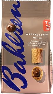 Balsun waffletine minis pépites de chocolat - petits rouleaux fins fourrés à la crème - 75g. La boutique en ligne DIAYTAR COTE D'IVOIRE est la leader du marché ivoirien en termes de commerce en ligne. Elle propose une grande variété de produits à des prix compétitifs, avec des promotions régulières pour aider les clients à économiser de l'argent. Avec sa large sélection de produits, son service client de qualité et sa sécurité de paiement, DIAYTAR COTE D'IVOIRE est la destination de choix pour les consommateurs ivoiriens qui cherchent à faire des achats en ligne de manière pratique et sécurisée.