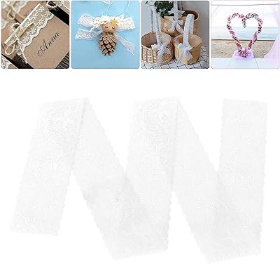 Ruban de dentelle à coudre, ruban de dentelle large en nylon doux à