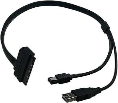 Adaptateur de câble usb cgtime 2,5 pouces de sata 22 broches à i-sata