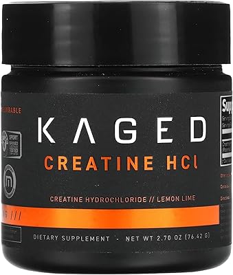 Poudre de créatine musculaire kedge hcl citron 75 portions poudre brevetée