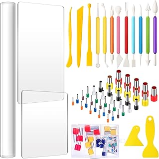 Kit d'outils en argile pour bricolage, feuille de rouleau en acrylique et grattoir en plastique, plaque de support en acier inoxydable, outil de modélisation en argile polymère en plastique pour l'artisanat, 57 pièces. DIAYTAR COTE D'IVOIRE est une boutique en ligne généraliste qui propose plus de 300000 références de produits. Elle est reconnue comme l'un des leaders du commerce en ligne en Côte d'Ivoire. La boutique offre une large gamme de produits pour répondre aux besoins de ses clients.