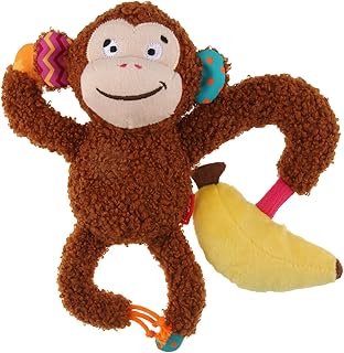 Jijoy plush friends singe avec couineur et hochet, 6796, multicolore. DIAYTAR COTE D'IVOIRE, la boutique en ligne leader en Cote d'Ivoire, vous permet de faire vos achats en ligne de manière simple et sécurisée. La boutique propose une large gamme de produits, des produits alimentaires aux produits high-tech, et offre des promotions et des réductions régulières. Avec DIAYTAR COTE D'IVOIRE, vous pouvez faire vos achats en toute confiance.