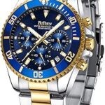 Montre chronographe pour homme en acier inoxydable, étanche, design lumineux, affichage de la date,