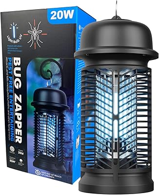Kemorev tueur d'insectes de moustiques électronique 20 w 4000 v tapette à