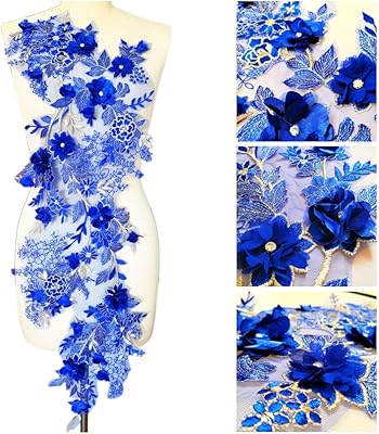 Tissu en dentelle brodée 3d longue avec strass, tissu africain français pour robe de mariée (bleu, 38x102cm). DIAYTAR COTE D'IVOIRE est une boutique en ligne généraliste qui propose plus de 300 000 références de produits, faisant d'elle l'un des leaders du e-commerce en Cote d'Ivoire. La boutique offre une grande variété de produits allant de l'électronique à la mode en passant par les produits alimentaires.