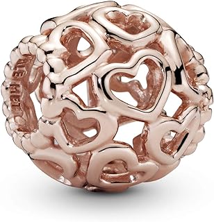 Pendentif en forme de coeurs en forme de rose de open work