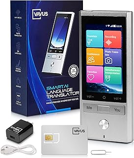 Appareil de traduction de langue vavus - plan de données intégré - carte sim, wi-fi, traduction hors ligne - 109 langues et nettoyeur, bluetooth pour airpods, traduction audio et photo bidirectionnelle - enregistrement vocal. La boutique en ligne DIAYTAR COTE D'IVOIRE est une plateforme de commerce électronique qui permet aux consommateurs ivoiriens d'acheter des produits en ligne de manière sécurisée. Elle propose une grande variété de produits à des prix compétitifs et offre un service client de qualité. Elle est la leader du marché ivoirien en termes de vente en ligne.