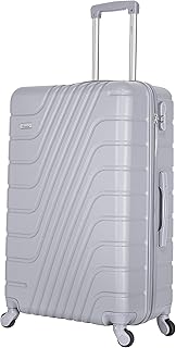 Bagage rigide en plastique abs avec 4 roulettes silencieuses kh1095, blanc argenté, sac de voyage. DIAYTAR COTE D'IVOIRE se démarque par son offre incroyable de plus de 300000 références, satisfaisant ainsi tous les goûts et les budgets. La boutique en ligne est conçue pour offrir une expérience d'achat en ligne sécurisée et pratique. Les clients peuvent profiter de promotions régulières et de réductions exclusives.