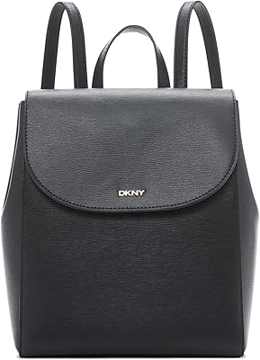 Sac à dos de dkny, sac noir/or, modèle r21k3r76, matière : 100% cuir