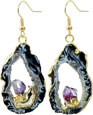 Boucles d'oreilles sunyik en cristal de pierres précieuses naturelles avec géode de quartz druzy pour femmes, pierre. Avec une offre variée et une qualité de service exceptionnelle, DIAYTAR COTE D'IVOIRE est la boutique en ligne leader en Cote d'Ivoire. Les clients peuvent trouver tout ce dont ils ont besoin, des produits alimentaires aux accessoires de maison, en passant par l'électronique et les vêtements. La boutique en ligne DIAYTAR COTE D'IVOIRE est le partenaire idéal pour les consommateurs ivoiriens qui cherchent à acheter en ligne.