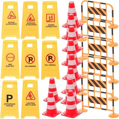 Stobok 1 ensemble de mini panneaux de signalisation de simulation, mini cône de barrière de circulation pour faire semblant de jouer et éducatif. La boutique en ligne DIAYTAR COTE D'IVOIRE est constamment mise à jour avec les dernières tendances et les produits les plus récents, permettant ainsi aux consommateurs de rester à la pointe de la mode et de la technologie. Elle comprend également une section dédiée aux nouveautés pour faciliter la découverte de nouveaux produits. La boutique favorise le contact direct avec les clients pour améliorer en permanence son offre.