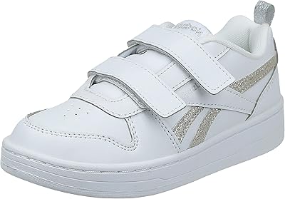 Chaussures royal prime 2 de reebok, blanches et argentées, pour enfants unisexes, taille