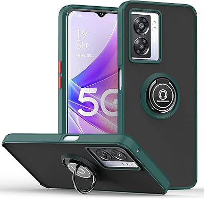 Coque arrière rigide mate résistante aux chocs avec anneau en métal et support de voiture magnétique pour realme gt master (vert). Avec plus de 300 000 références, DIAYTAR COTE D'IVOIRE est la boutique en ligne idéale pour trouver tout ce dont vous avez besoin, des vêtements aux électroménagers.
