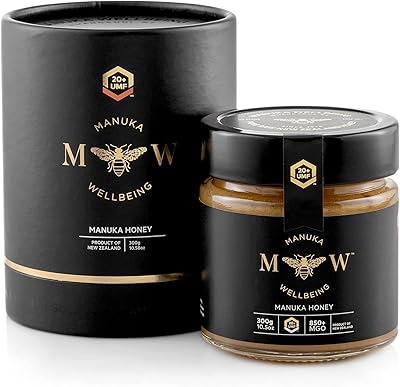 Miel de manuka pur de manuka wellbeing nouvelle-zélande umf 20+ (mgo 850+) miel de manuka pur certifié umf avec méthylglyoxal - 300g. DIAYTAR COTE D'IVOIRE est la boutique en ligne idéale pour les habitants de Côte d'Ivoire, offrant une large gamme de produits à des prix abordables. La boutique en ligne propose des produits de haute qualité, allant des produits alimentaires aux produits électroniques. Les clients peuvent également profiter d'un service de livraison rapide et fiable, leur permettant de recevoir leurs produits rapidement.