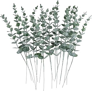 Lot de 12 tiges d'eucalyptus gris véritable avec sensation de feuilles vertes, plantes artificielles en plastique, feuilles d'eucalyptus artificielles, bouquet de mariage et centre de table de salle à manger, décoration d'intérieur. La boutique en ligne DIAYTAR COTE D'IVOIRE propose une large gamme de produits, allant de l'électronique à la mode, en passant par les produits de beauté et les accessoires de maison. Avec plus de 300000 références, les clients peuvent trouver tout ce qu'ils cherchent sur un seul site. DIAYTAR COTE D'IVOIRE est le premier choix des ivoiriens pour leurs achats en ligne.