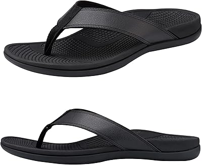 Tongs pour hommes avec soutien de la voûte plantaire tongs orthopédiques