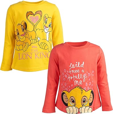 Lot de 2 t-shirts graphiques à manches longues disney le roi