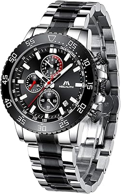 Montres chronographe en acier inoxydable pour hommes, montre-bracelet lumineuse et étanche pour hommes, mode classique analogique à quartz, montres de date. DIAYTAR COTE D'IVOIRE est une boutique en ligne généraliste qui propose une large gamme de produits pour les particuliers et les professionnels. Elle est le leader du marché en Côte d'Ivoire, grâce à sa politique de prix compétitifs, à sa qualité de service et à sa disponibilité de produits. Elle est une référence pour les achats en ligne dans le pays.