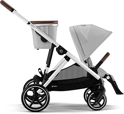 Poussette cybex gazelle s, poussette double modulaire pour nourrisson et tout-petit, comprend un panier