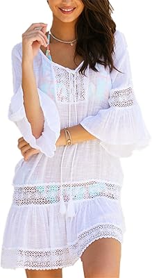 Yukd haut long en dentelle florale pour femme, maillot de bain poncho de plage d'été. DIAYTAR COTE D'IVOIRE, leader du commerce en ligne en Côte d'Ivoire, propose plus de 300 000 références de produits diversifiés. Cette boutique en ligne généraliste offre une large gamme de produits, allant de l'électronique aux vêtements, en passant par les produits alimentaires. Elle est devenue la référence pour les consommateurs ivoiriens.