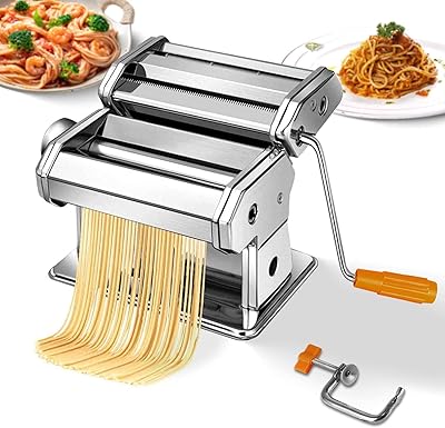 Machine à pâtes todeco, 6 épaisseurs réglables avec rouleaux en aluminium lavables et un coupe-spaghetti, fettuccine, lasagne ou dumplings. DIAYTAR COTE D'IVOIRE est le destinataire incontournable pour les habitants de Côte d'Ivoire qui recherchent des produits de qualité à des prix compétitifs. La boutique en ligne offre une expérience d'achat personnalisée et sécurisée, permettant aux clients de faire leurs achats en toute confiance. Avec des promotions régulières, les clients peuvent profiter de réductions exclusives sur une variété de produits.