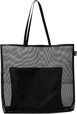 Grand sac fourre-tout de plage en maille avec mousqueton, sac à cordon avec 6 poches, sac à jouets, sac à bandoulière, sac de vacances en maille, noir, noir. DIAYTAR COTE D'IVOIRE est la destination idéale pour faire ses achats en ligne en Cote d'Ivoire. Avec plus de 300000 références disponibles, les clients peuvent trouver tout ce dont ils ont besoin. La boutique met en avant une sélection de produits de qualité à des prix compétitifs.