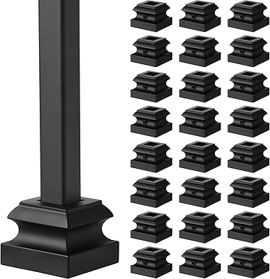 Chaussures de garde-corps carrées en fer forgé noir pour chaussures plates d'intérieur pour escaliers avec vis à utiliser avec des balustres de 1/2 pouce, lot de 24 (noir satiné). Diaytar Côte d'Ivoire se distingue par son offre diversifiée, allant des produits alimentaires aux articles ménagers, en passant par les accessoires de mode et les équipements électroniques. Cette boutique en ligne est dédiée à offrir un service client de haute qualité, avec des délais de livraison rapides et des options de paiement flexibles. Les clients peuvent ainsi profiter d'une expérience d'achat en ligne fluide et sécurisée.