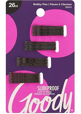 Judy 1941836 mini serre-tête en métal pour femme, noir 26 unités