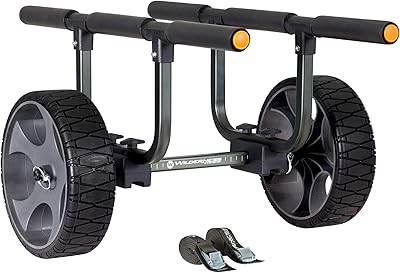 Chariot de kayak robuste wild systems | roues plates libres | poids nominal
