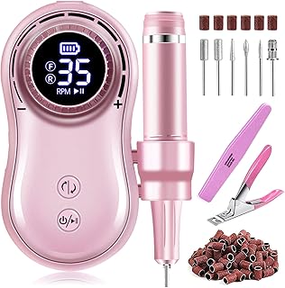 Perceuse à ongles électrique professionnelle rechargeable 35 000 tr/min, lime e sans fil, ensemble de manucure portable pour acrylique, vernis à ongles, art, polissage, manucure, pédicure, outil de dissolvant avec embouts, kit tondeuse, salon à domicile. Avec plus de 300000 références, DIAYTAR COTE D'IVOIRE est la boutique en ligne qui propose la plus grande sélection de produits en Cote d'Ivoire. Cette plateforme permet aux consommateurs de comparer les prix, de lire les avis des autres clients et de profiter d'une livraison rapide et fiable. DIAYTAR COTE D'IVOIRE est donc le partenaire idéal pour faire des achats en ligne.