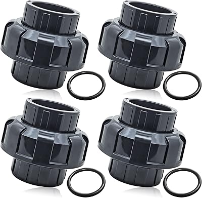 Raccord de tuyau union en pvc, 4 pièces 3/4", adaptateur de couplage coulissant