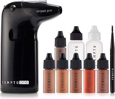 Kit de maquillage aérographe temptu one pour la perfection du teint avec compresseur